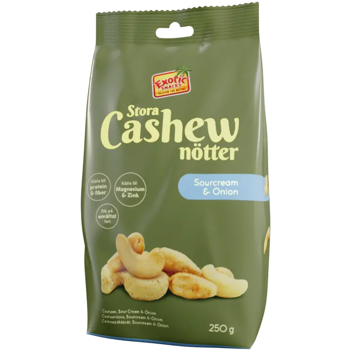 Exotic Snacks Cashew S/O kermaviili & sipuli 250g