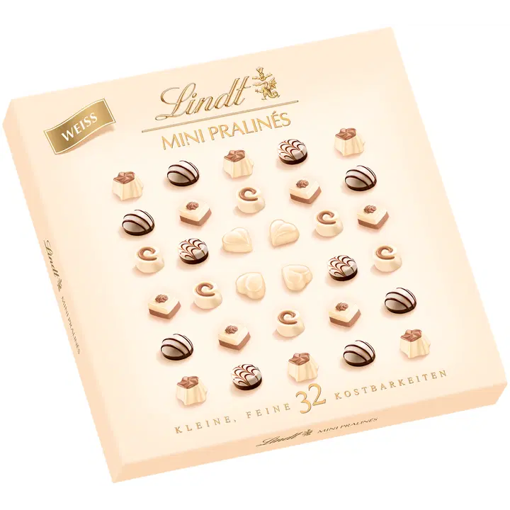 Lindt MINI PRALINES Vit choklad utvalda minipraliner 163g