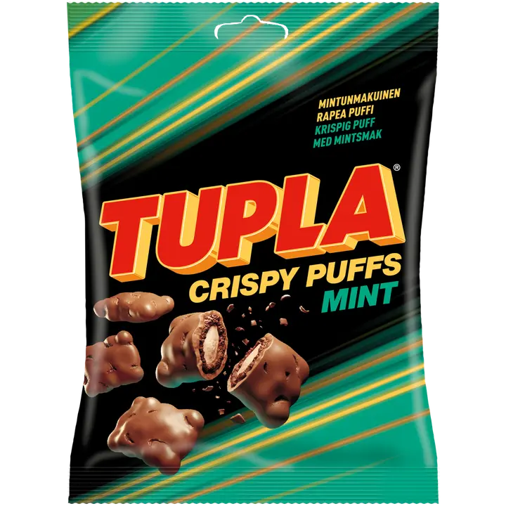 Tupla Crispy Puffs Mint makeinen 170g