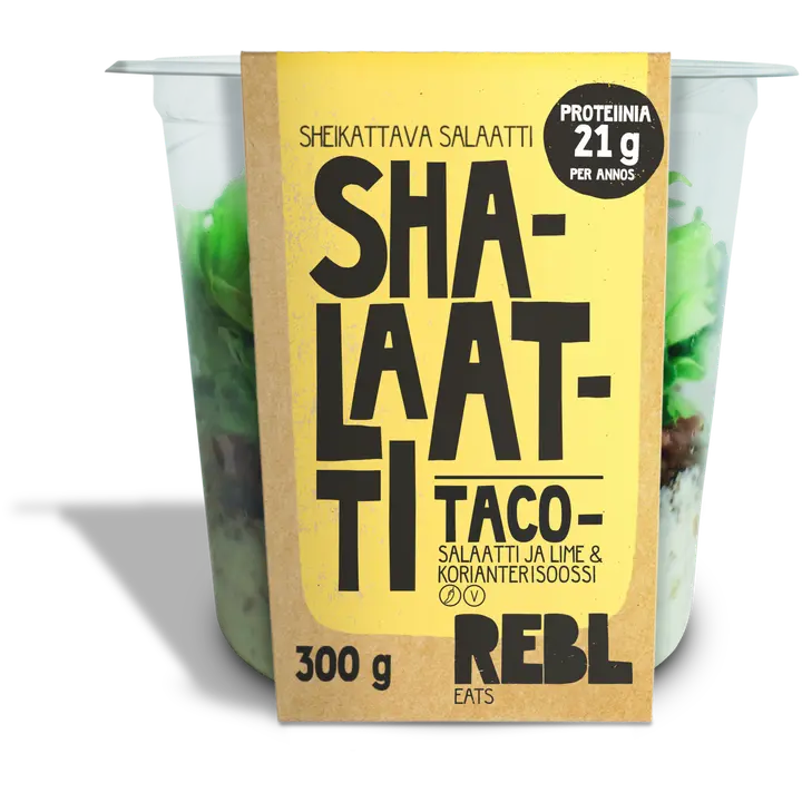 Rebl Eats Shalaatti Tacosalaatti & lime-korianterisoossi 300g