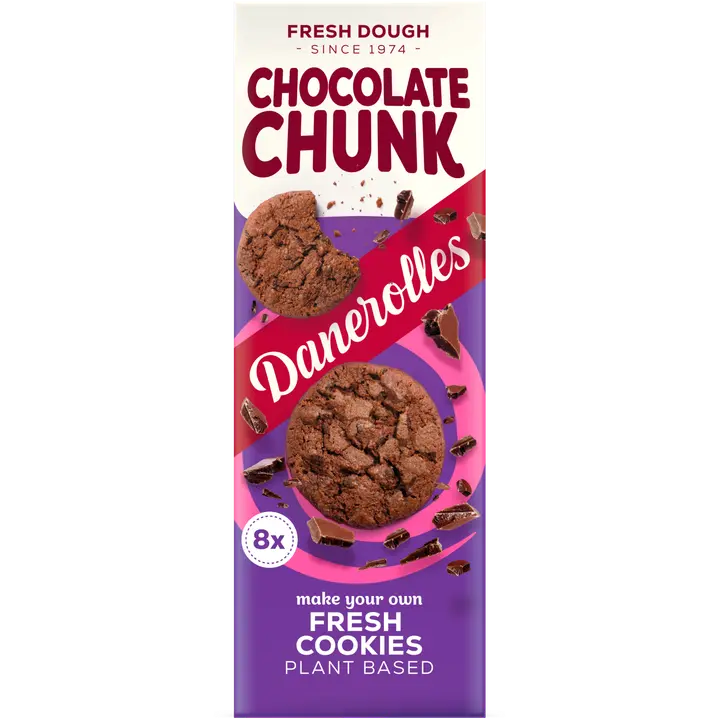 Danerolles Cookiedough Chocolate Chunck paistovalmis keksitaikina 240g