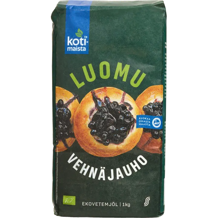 Kotimaista luomuvehnäjauho 1 kg