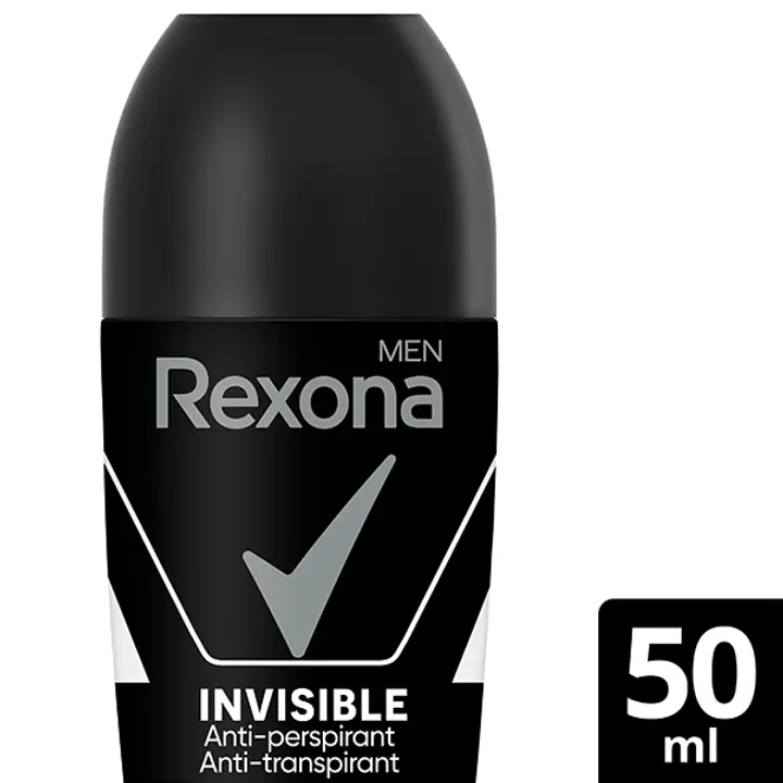 Rexona Men 48h Invisible black & white antiperspirantti deodorantti roll-on 50 ml