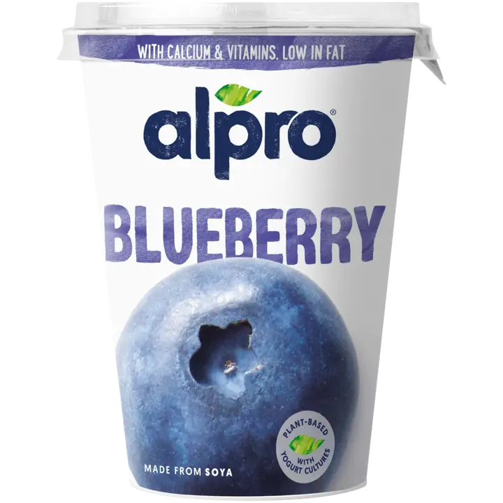 Alpro Hapatettu soijavalmiste, mustikka 400g