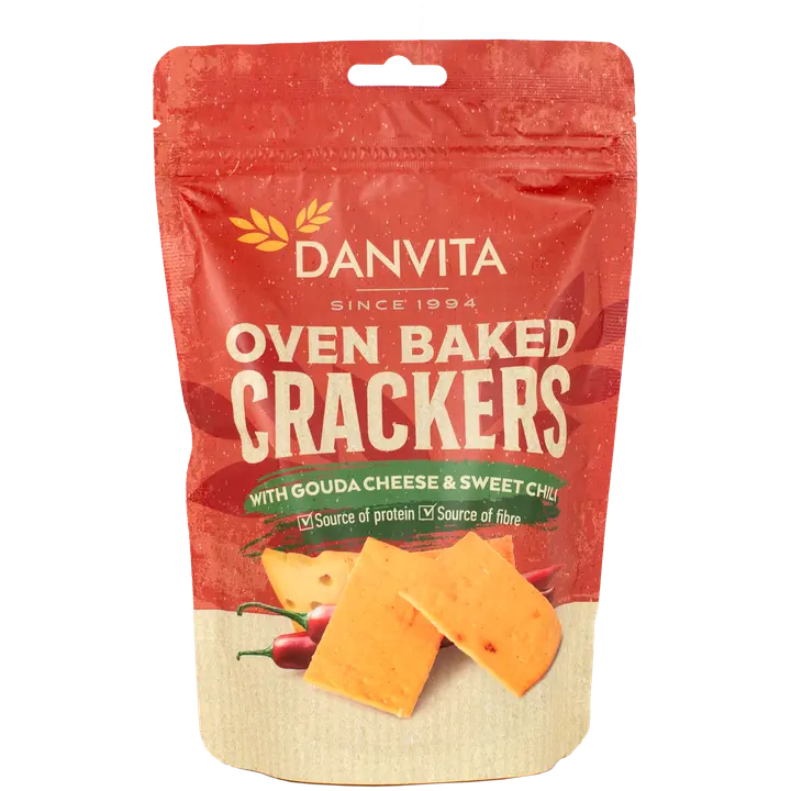 Danvita gouda-makea chili cracker 100g