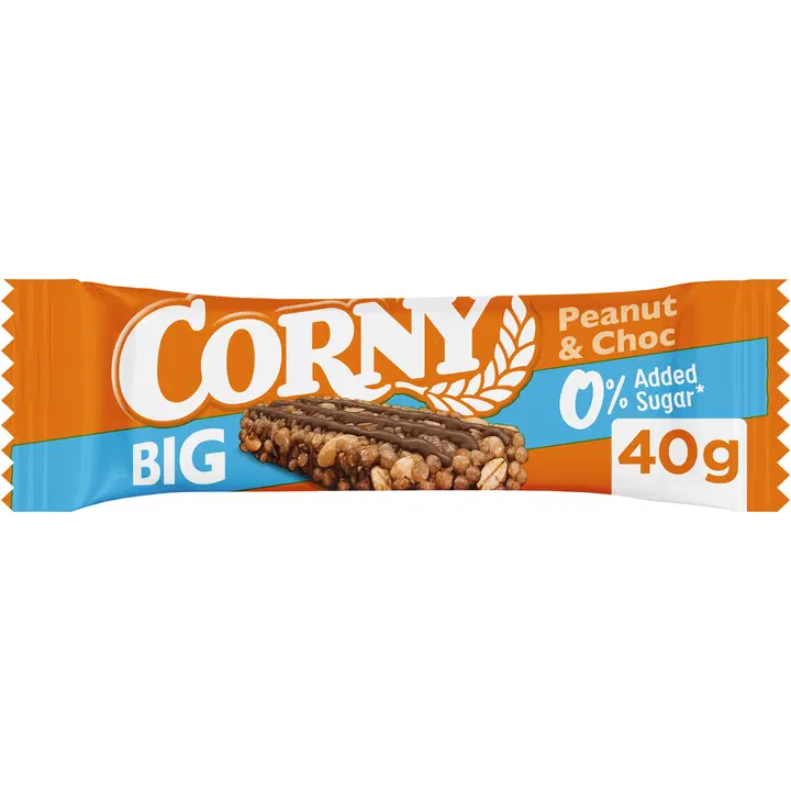 Corny BIG 0% Peanut&Chocolate välipalapatukka 40g