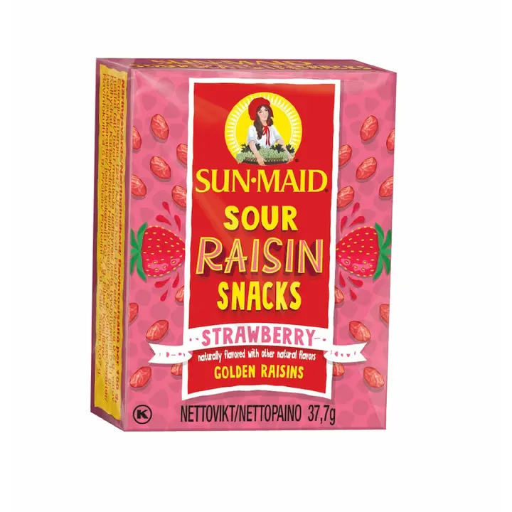 37,7g Sun-Maid Sour Raisin Snacks Strawberry