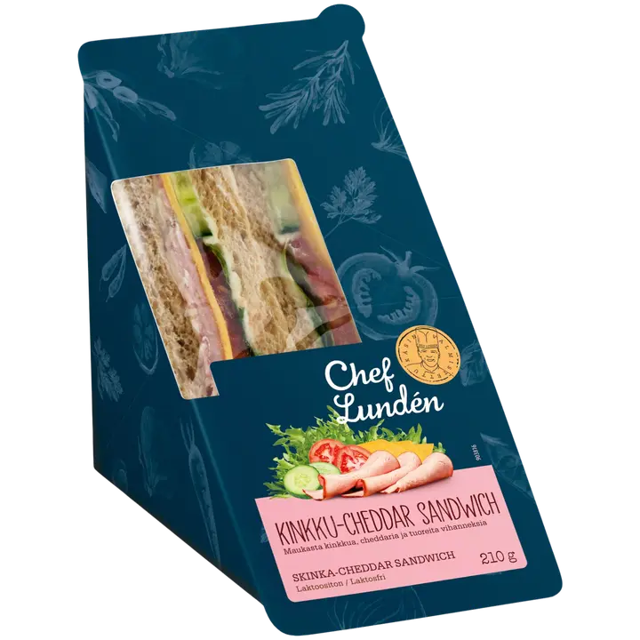 Chef Lunden Kinkku-cheddar sandwich 210g