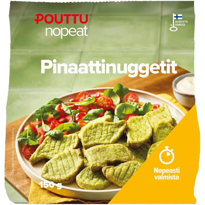 Pouttu Nopeat Pinaattinuggetit 150 g