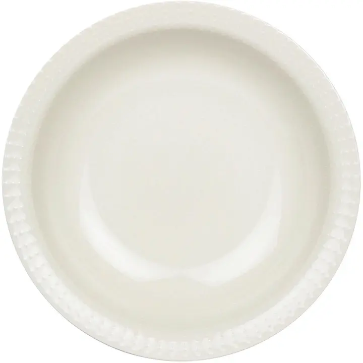 Kultakeramiikka Syvä lautanen Aito 20 cm valkoinen