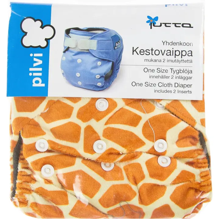 Jutta Pilvi kestovaippa kuviollinen one size