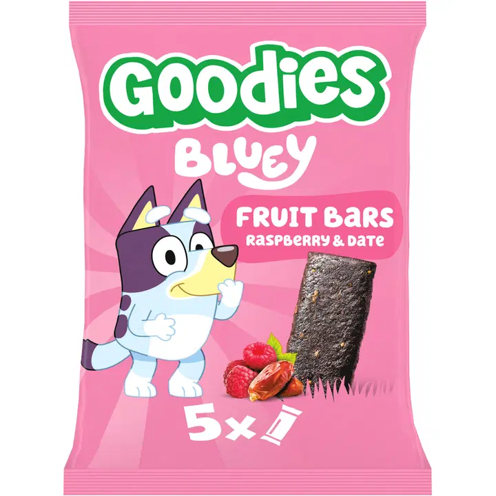 Goodies Bluey Raspberry & Date Fruit bars hedelmäpatukka 5x20g
