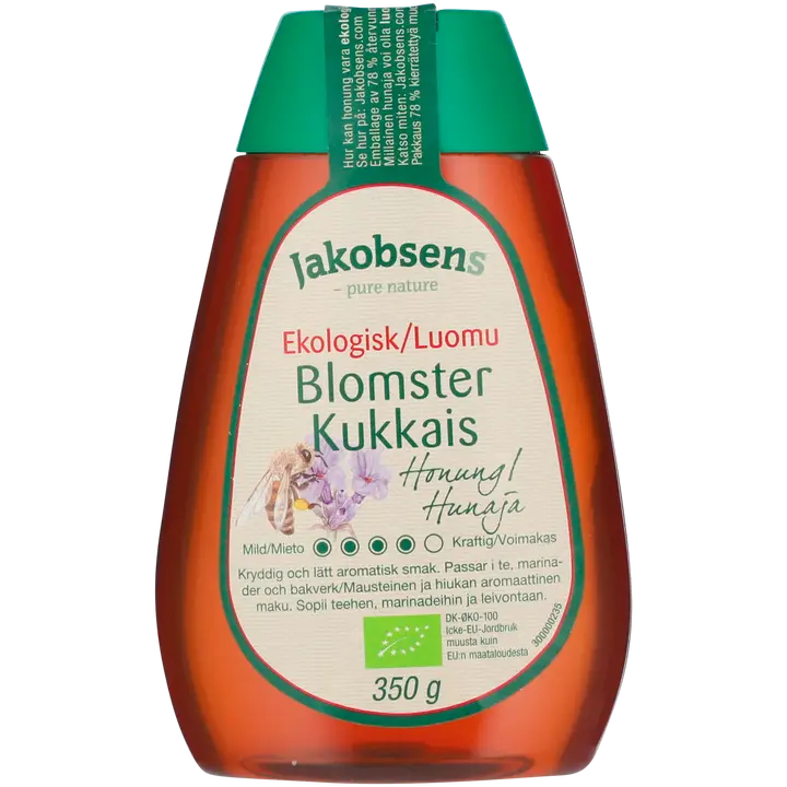 Jakobsens 350g Luomuhunaja
