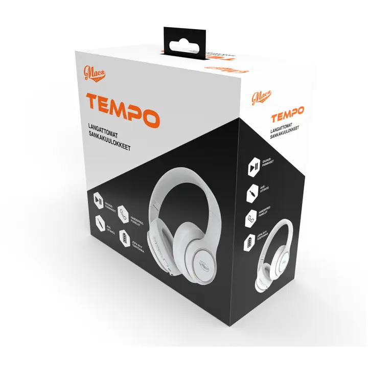 Kõrvaklapid Macs Tempo BT valge