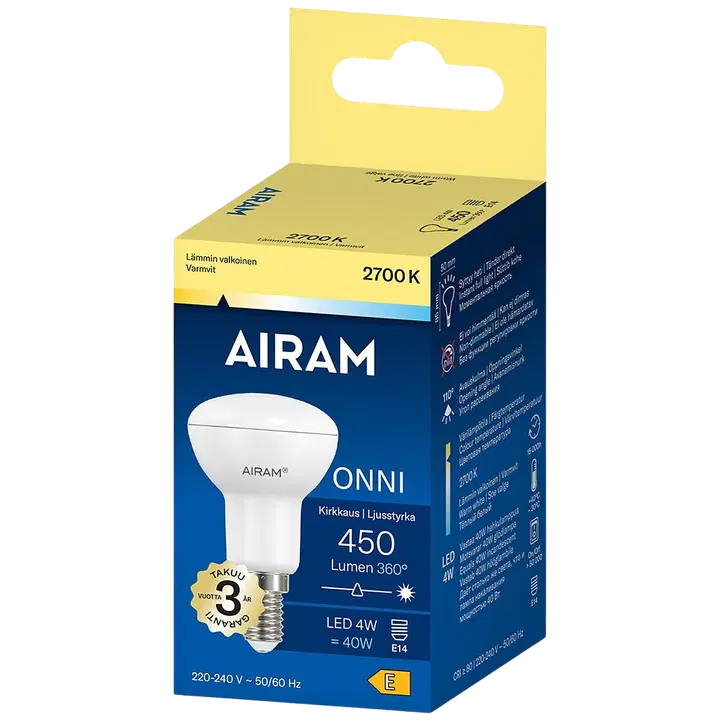 Airam LED R50 827 450lm E14 110D OP