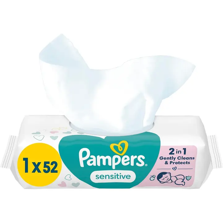 Pampers 52kpl Sensitive Baby Wipes puhdistuspyyhe