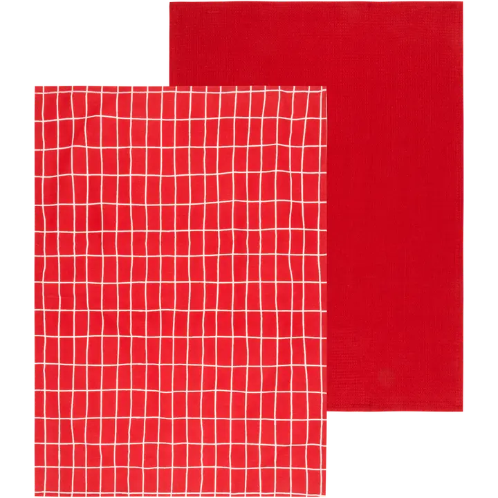 House keittiöpyyhe Elonkorjuu 50x70 cm 2-pack punainen