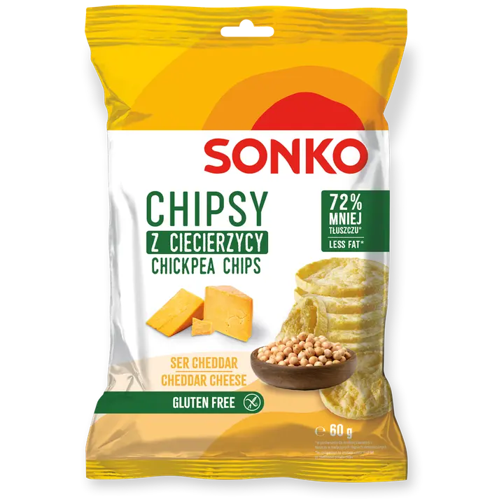 Sonko kikerhernekrõpsud cheddari juustumaitselised  60g