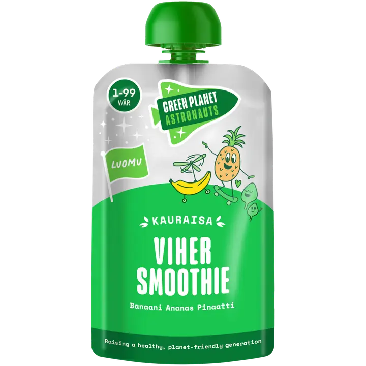 Green Planet Astronauts Luomu Kauraisa Vihersmoothie, 12kk+ 120g