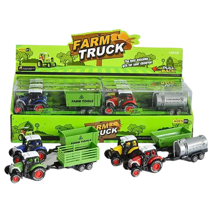 Traktor haagisega met. tagasitõmmat. Farm 4ass 1/12