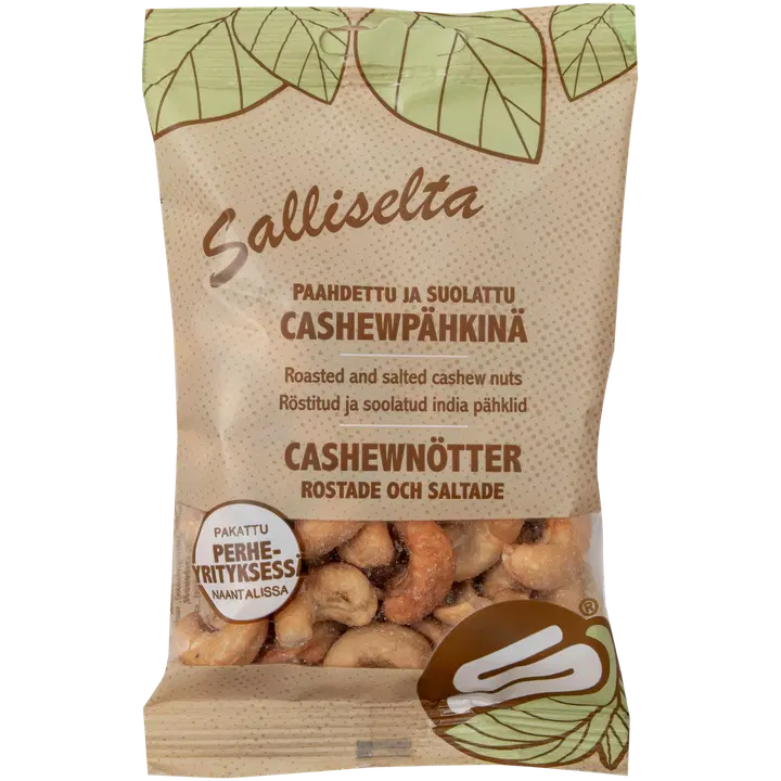 Salliselta  Cashewpähkinä suolat.paah.75g
