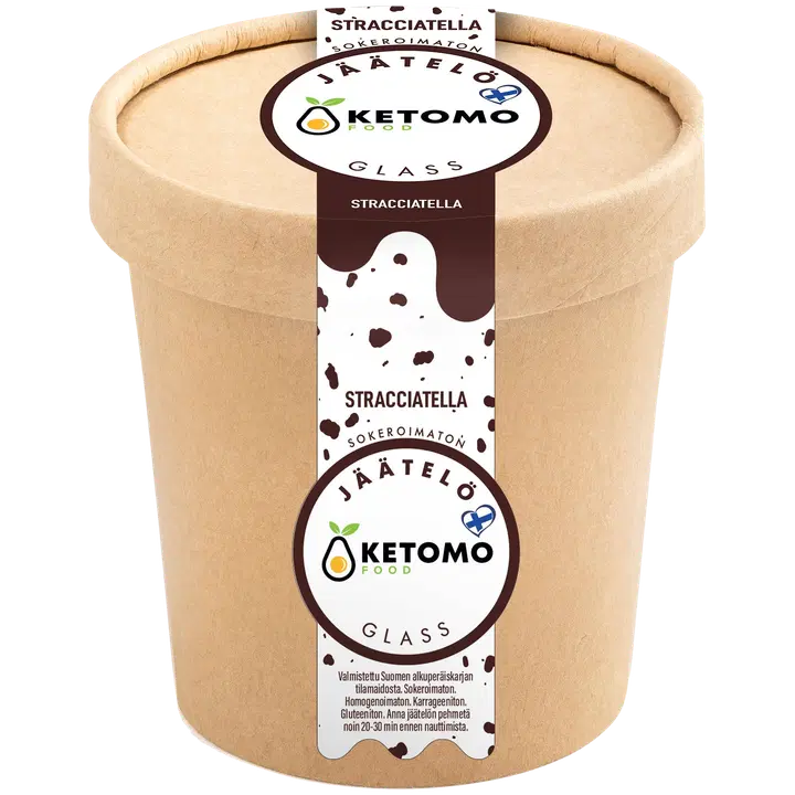Ketomo Food Stracciatellajäätelö 473ml