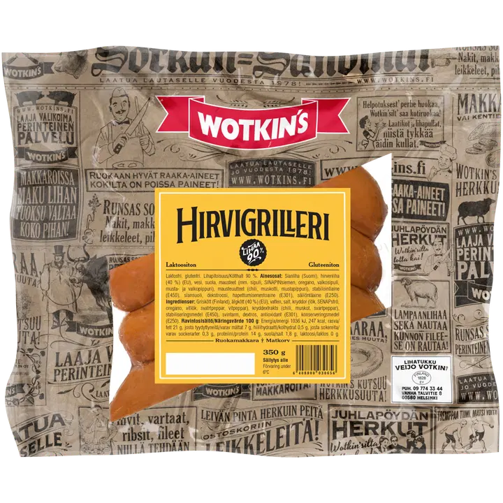 Wotkin's Hirvigrilleri 350g