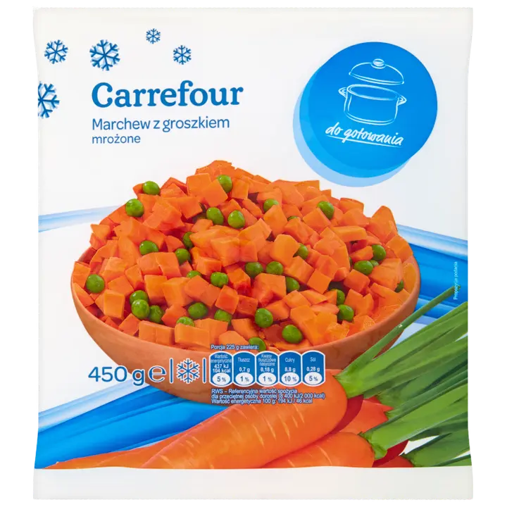 Carrefour Külmutatud porgand hernestega 450 g