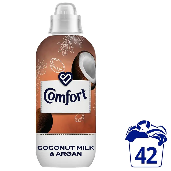 Comfort Coconut Milk & Argan Huuhteluaine Pitkäkestoinen tuoksu 762 ml 42 pesua
