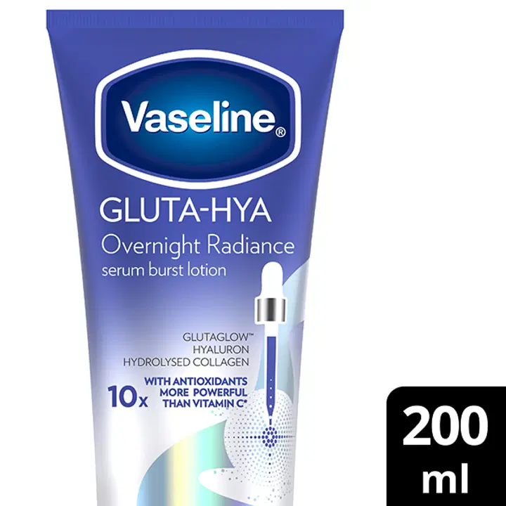 Vaseline Gluta-Hya Overnight Radiance Serum Burst Lotion 200 ml