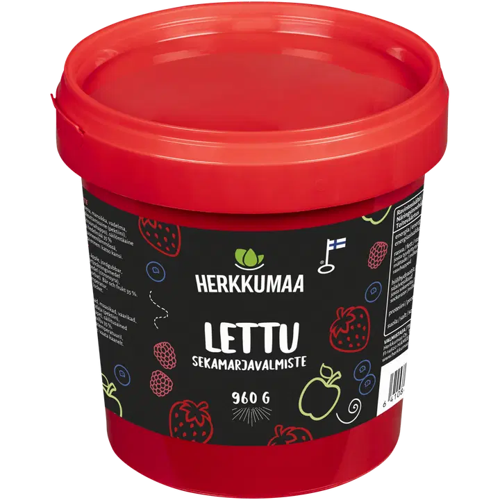Herkkumaa Lettu sekamarjavalmiste 960 g