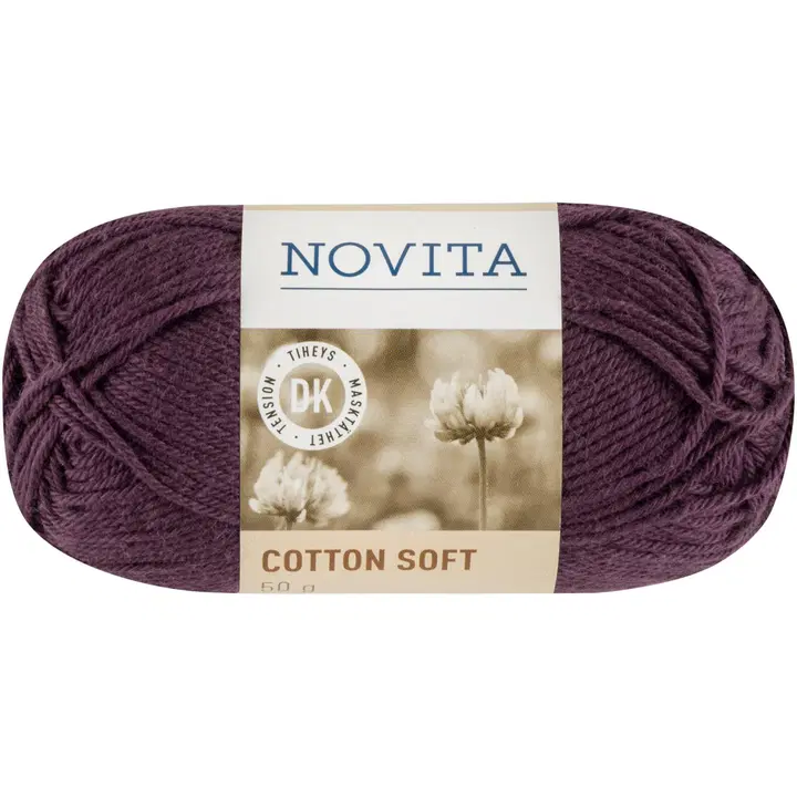 Novita Cotton Soft 50g luumu 768