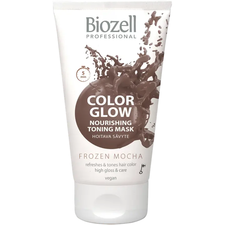 Biozell Color Glow Hoitava sävytenaamio Frozen Mocha 150ml