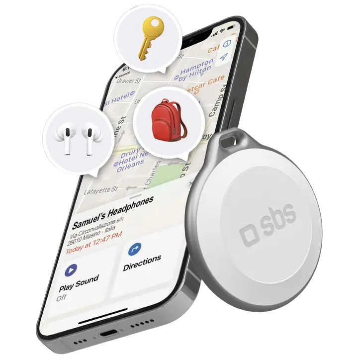 Esemete jälgimisseade Apple’i seadmetele, valge