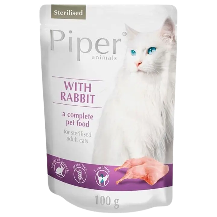 Piper märgtoit küülikulihaga steriliseeritud kassidele 100g