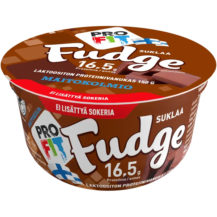Maitokolmio PROFIT laktoositon suklaa fudge proteiinivanukas 150g