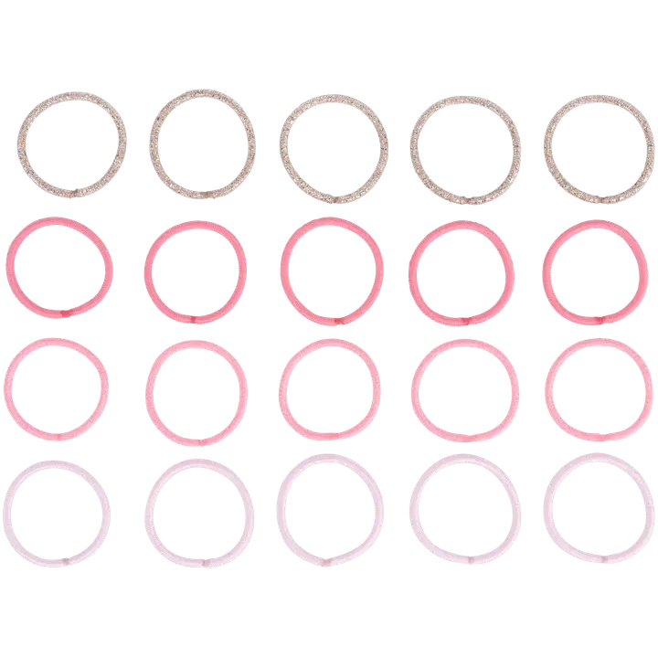 Ibero juuksekumm roosad ja kuldsed laste 20tk