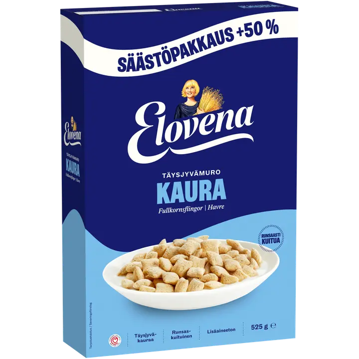 Elovena täisterakaera hommikuhelbed 525 g