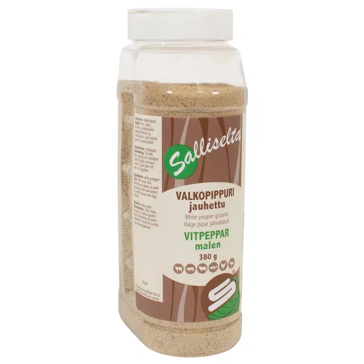 Salliselta Valkopippuri jauhettu 380g