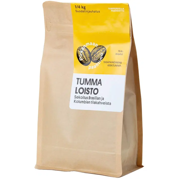 Pirkanmaan Paahtimo 250g Tumma Loisto kahvisekoitus jauhettu