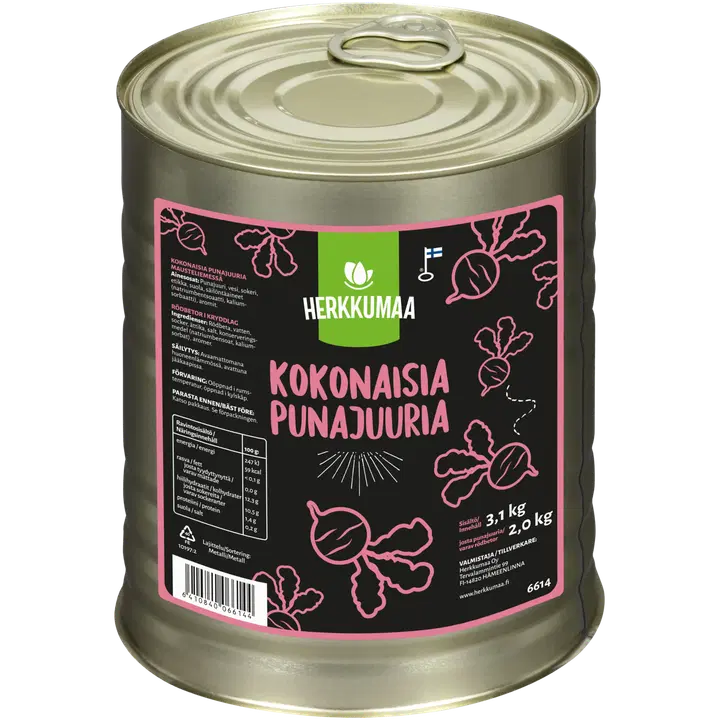 Herkkumaa Kokonaisia punajuuria mausteliemessä 3,1/2,0kg