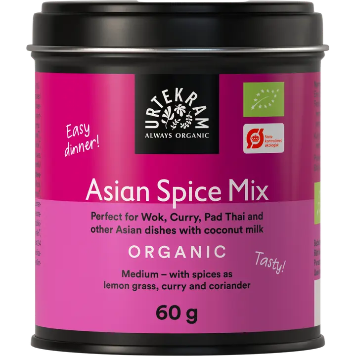 URTEKRAM Luomu Aasialainen Mausteseos 60 g