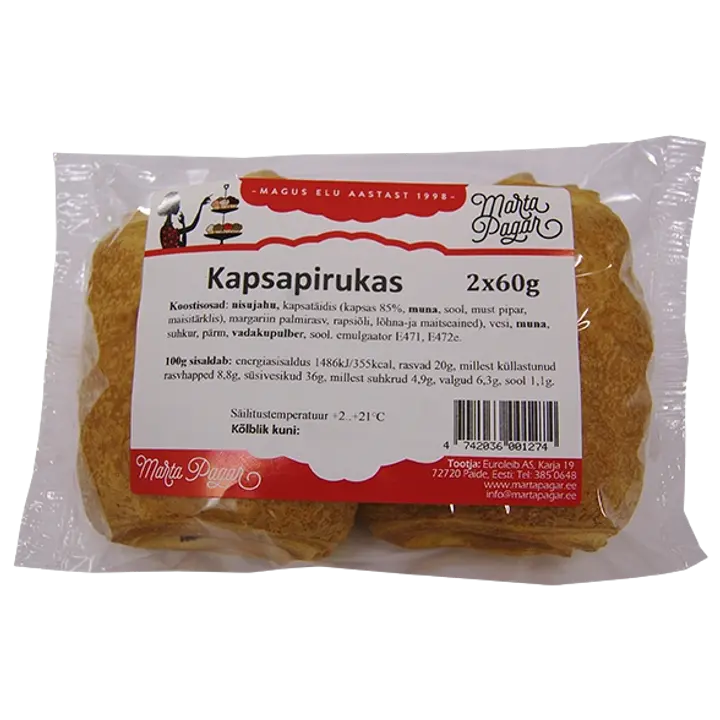 Marta Pagar Kapsapirukas 2tk 120 G