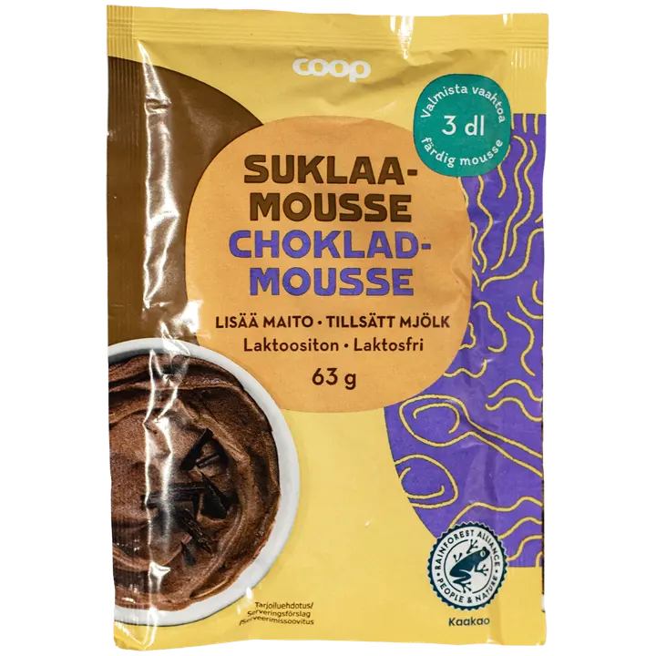 Coop suklaamousseainekset 63 g