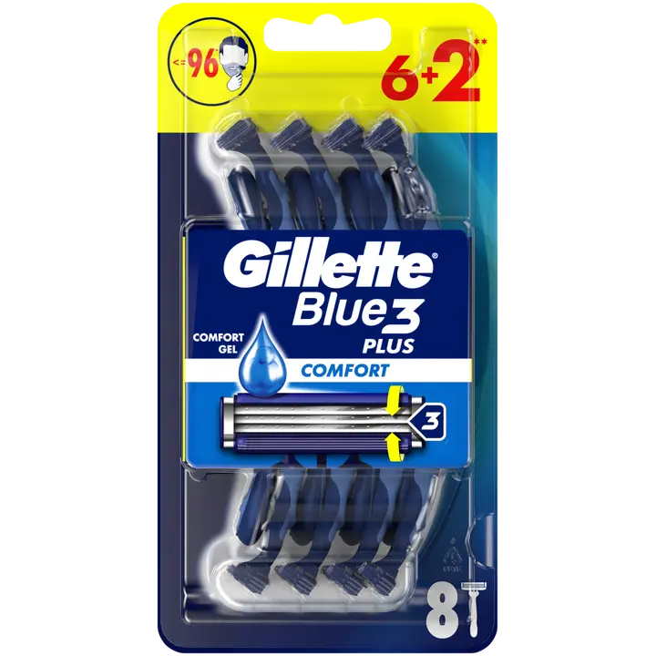 Raseerija Gillette Blue 3-tera Comfort 6+2tk