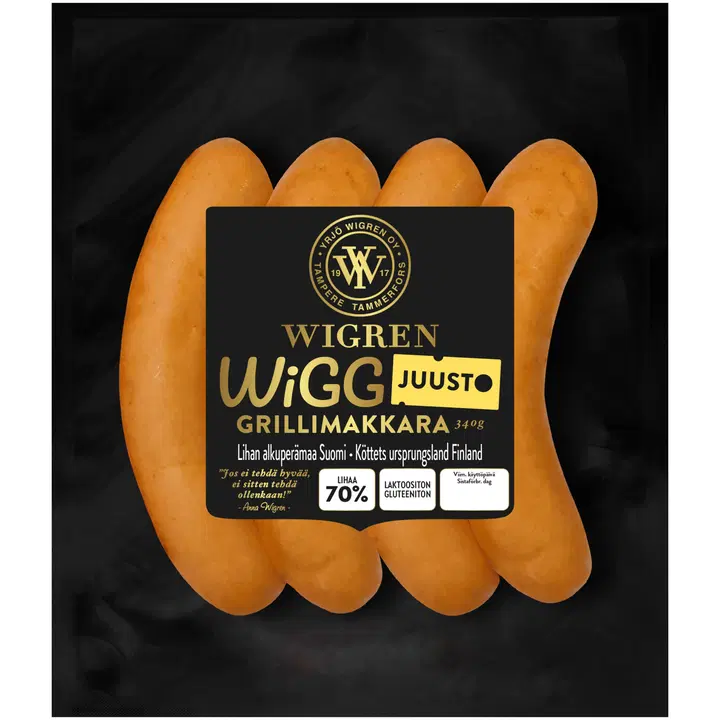 Wigren WiGG JUUSTO Grillimakkara 340g