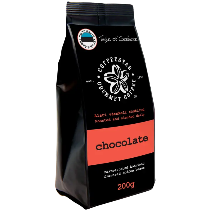 Coffeestar maitsestatud kohvioad šokolaadi 200g