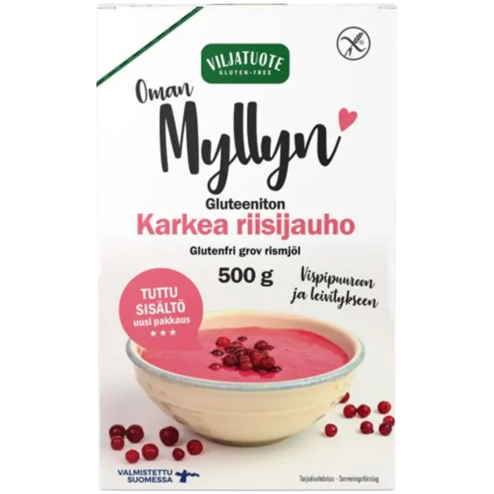 Virtasalmen Viljatuote Gluteeniton Karkea Riisijauho 500g