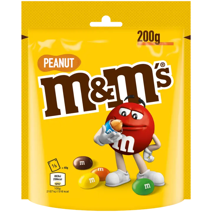 M&M´s pähklitega kommid 200 g
