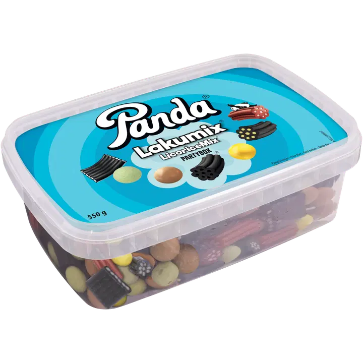 Panda LakuMix partybox lakritsblandning 550g